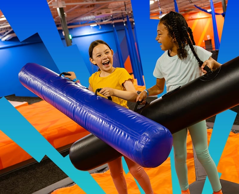 Kid having fun at Sky Zone with Spring Break 4 Pack